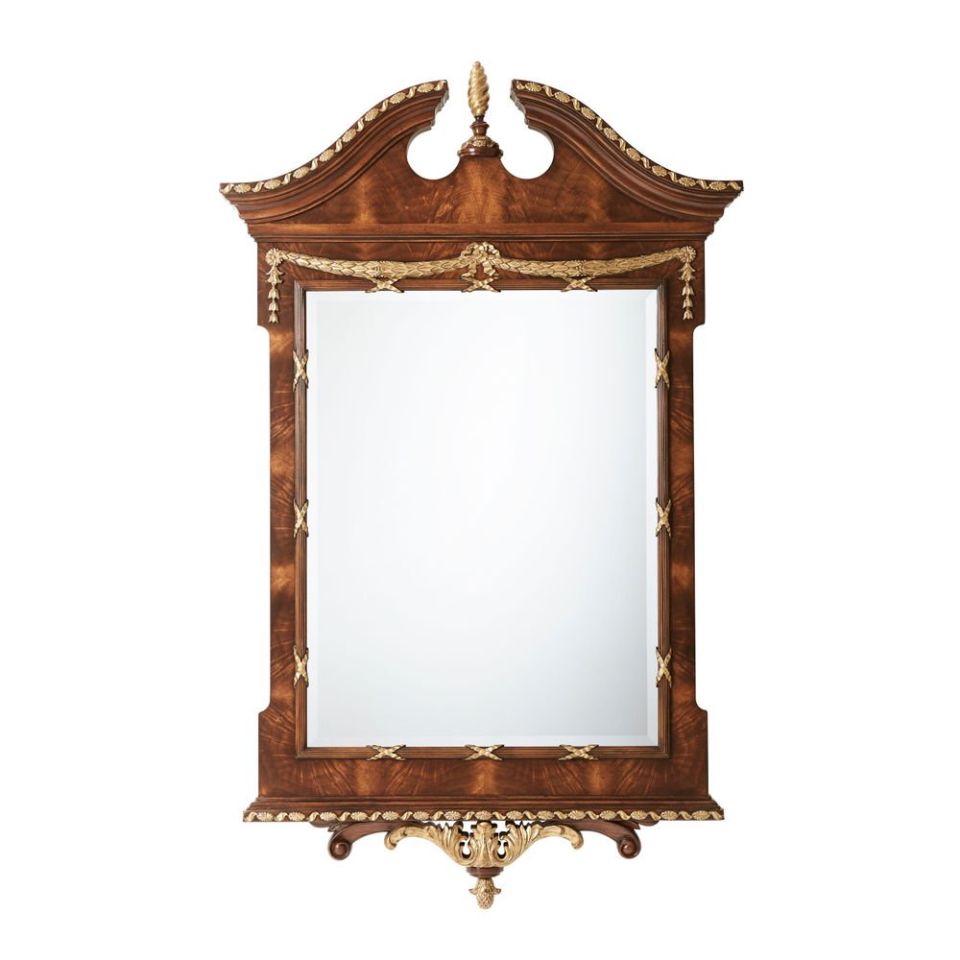 THE INDIA SILK BEDROOM WALL MIRROR