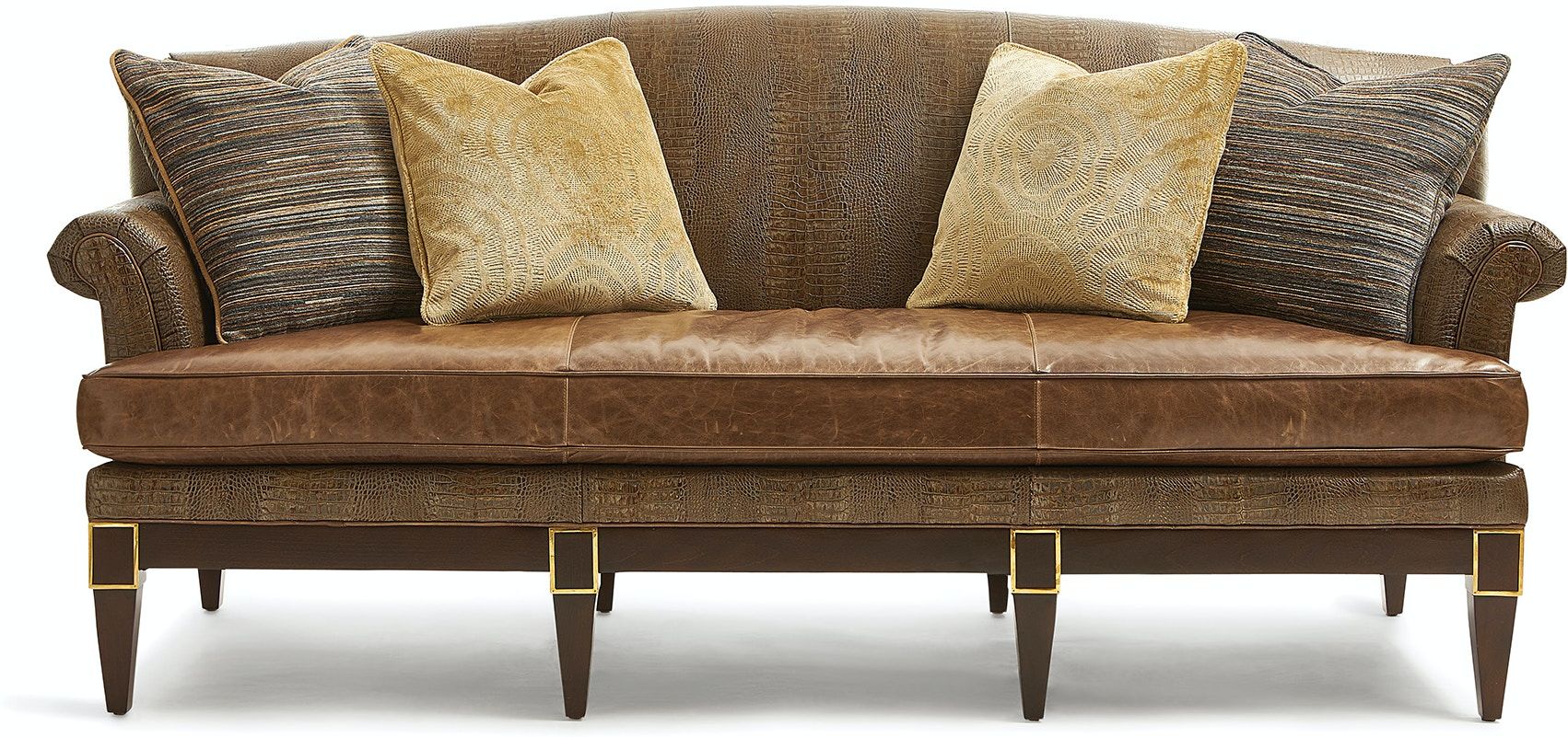 JULIA SOFA WITH METAL INSETS