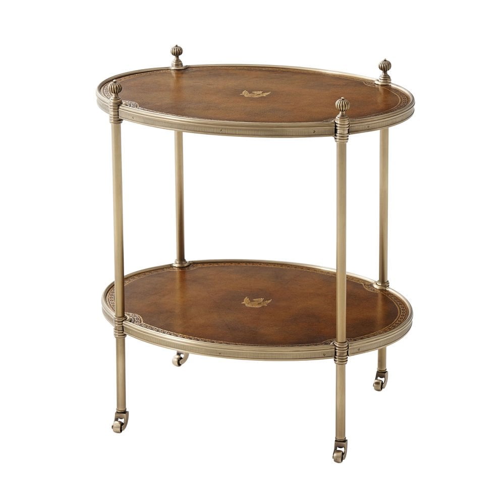 OVAL TIERS SIDE TABLE