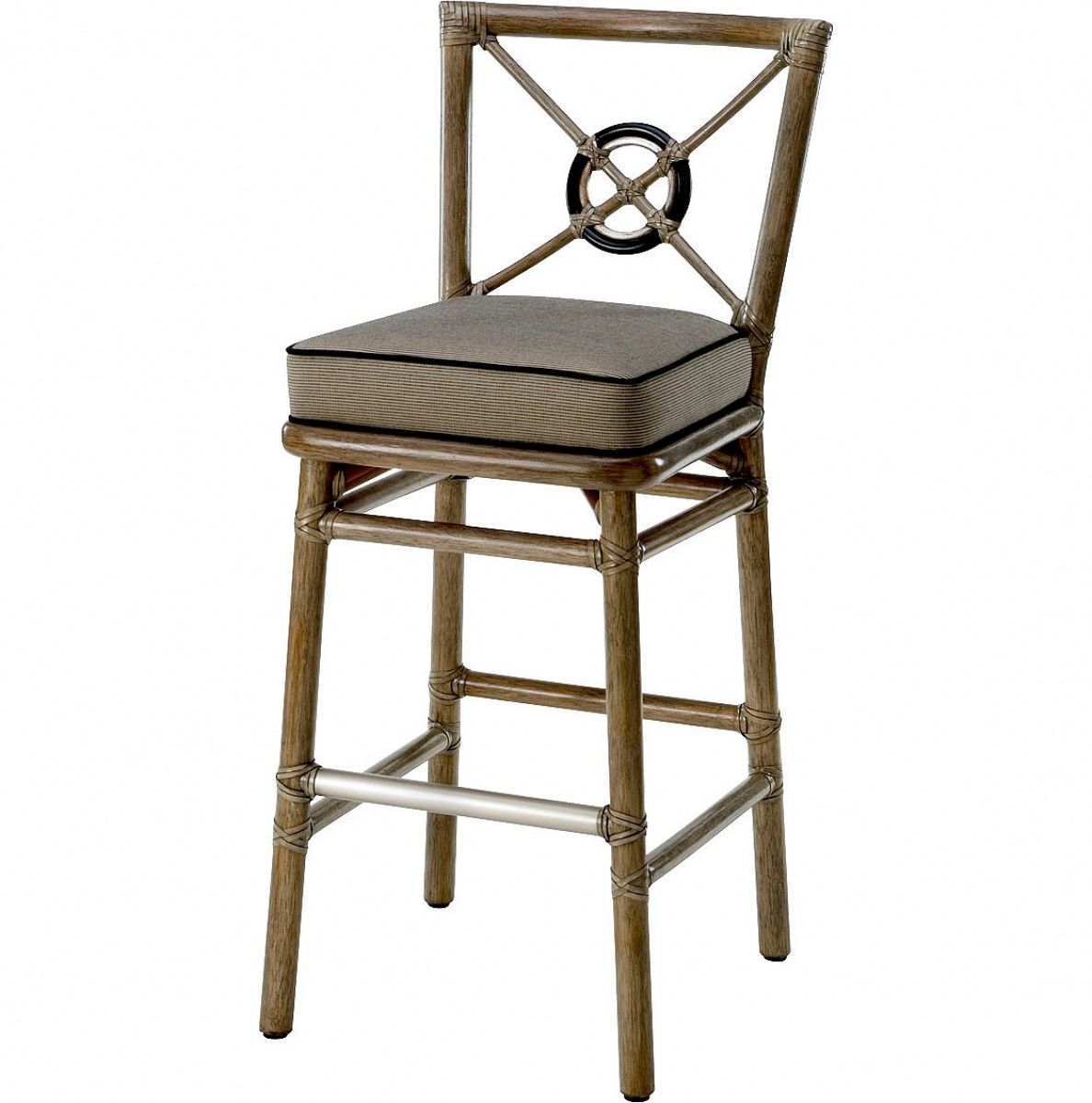 RATTAN TARGET(R) TALL BACK COUNTER/BARSTOOL