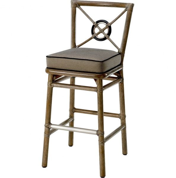 RATTAN TARGET(R) TALL BACK COUNTER/BARSTOOL