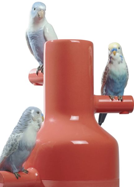PARROT PARADE VASE CORAL