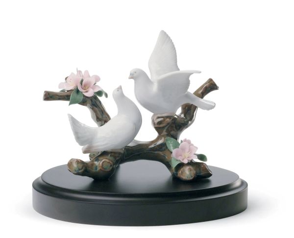 DOVES ON A CHERRY TREE