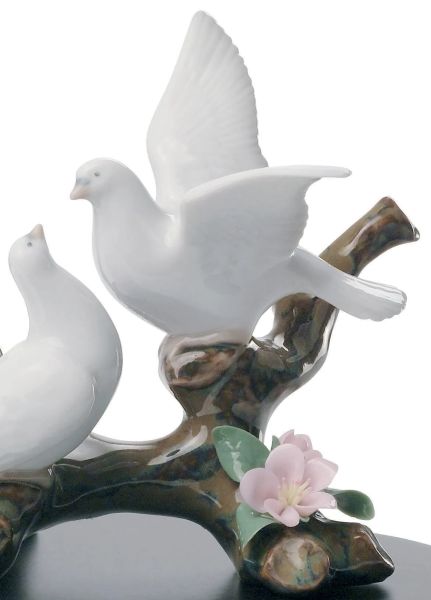 DOVES ON A CHERRY TREE