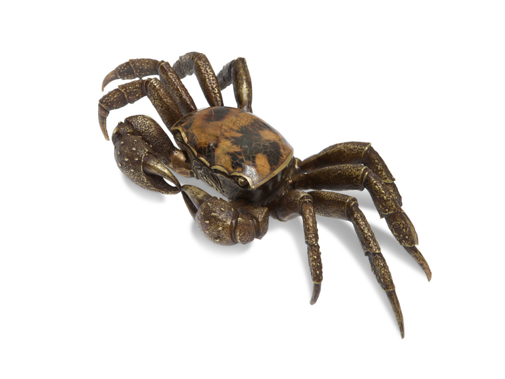 BRASS CRAB PAPERWEIGHT