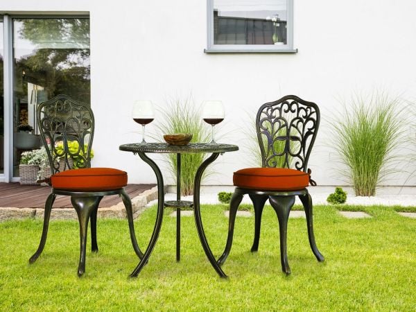 SET: MASA + 2 ADET KOLSUZ SANDALYE