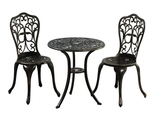 SET: MASA + 2 ADET KOLSUZ SANDALYE