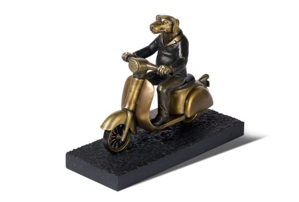 SCOOTER AND A DOG