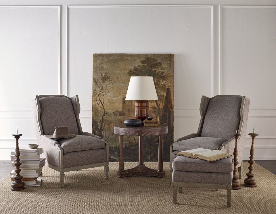 SPIRAL LEG OTTOMAN