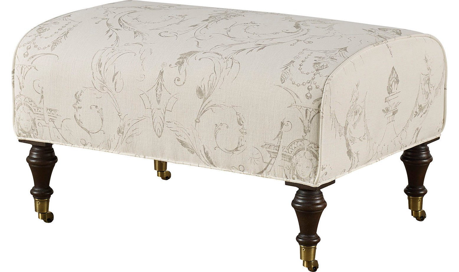 VICTORIAN UPHOLSTERED OTTOMAN