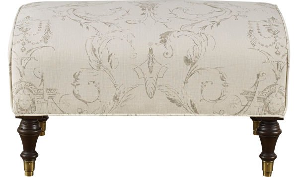 VICTORIAN UPHOLSTERED OTTOMAN