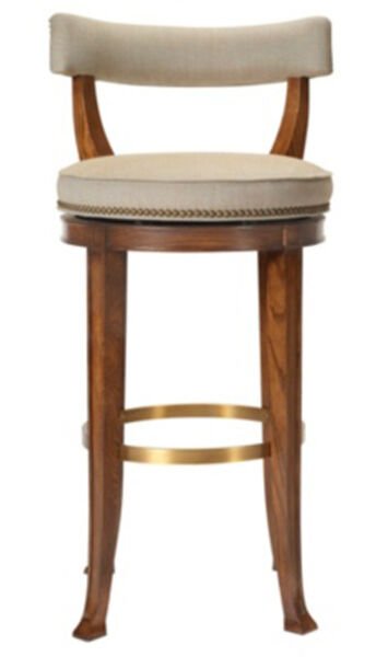 NEWBURY SWİVEL CURVED BACK BAR STOOL