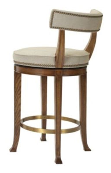 NEWBURY SWİVEL CURVED BACK BAR STOOL