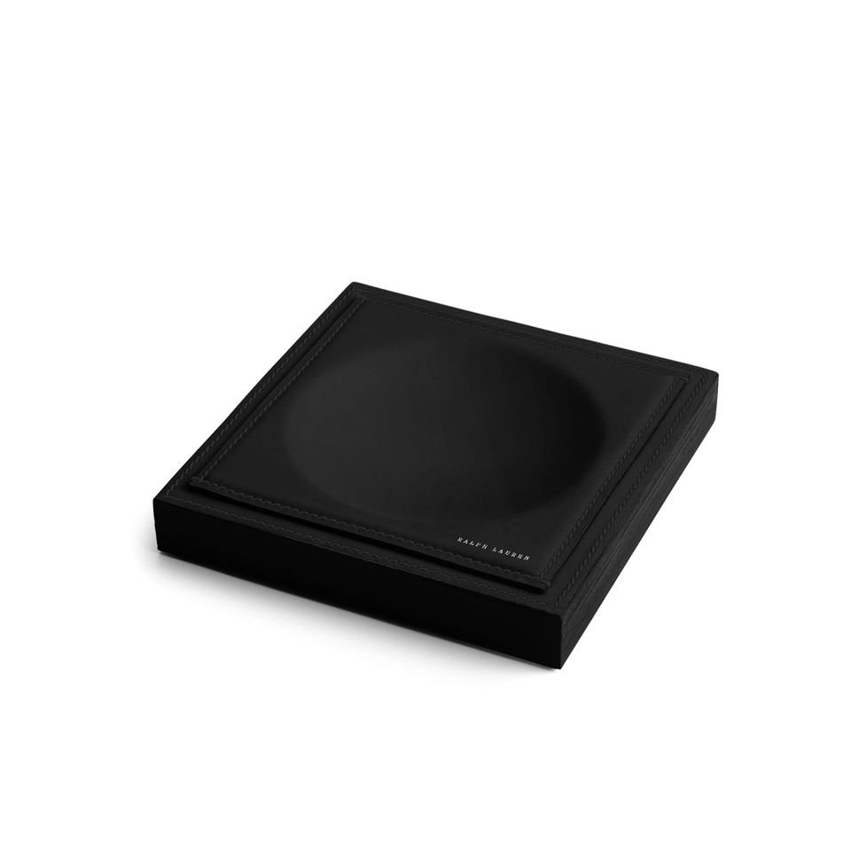 BRENNAN LEATHER-TEAK CATCHALL