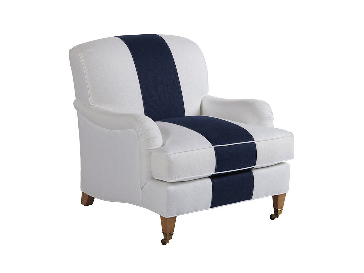 SYDNEY CHAIR WITH BRASS CASTERS