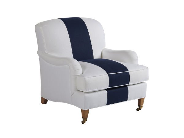 SYDNEY CHAIR WITH BRASS CASTERS