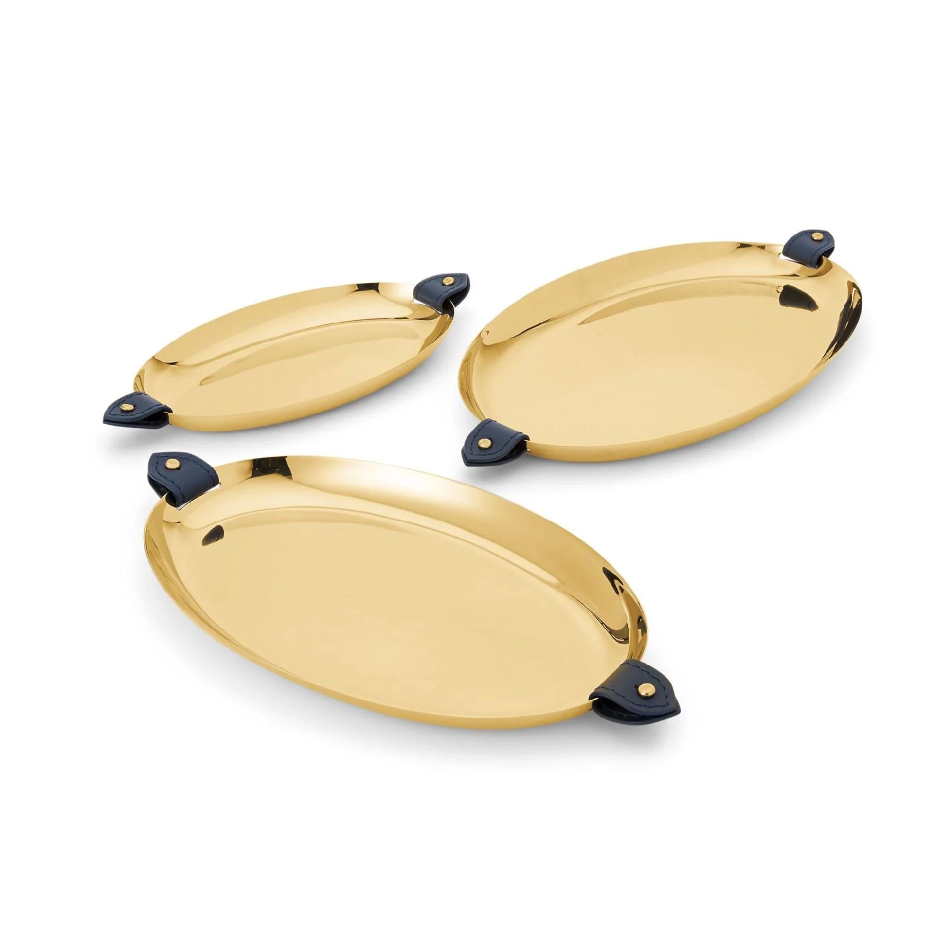 WYATT GOLD NESTING TRAY 3-PIECE SET