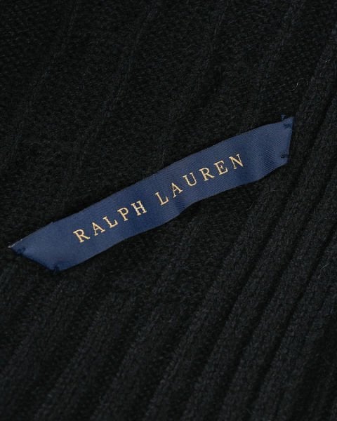 RALPH LAUREN - CABLE - KNIT CASHMERE BLANKET