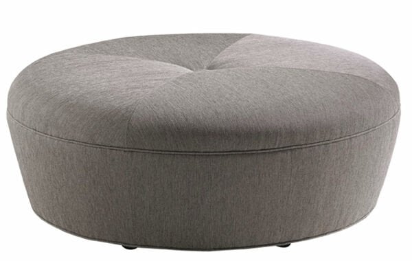 CLAUDIA LEATHER OTTOMAN