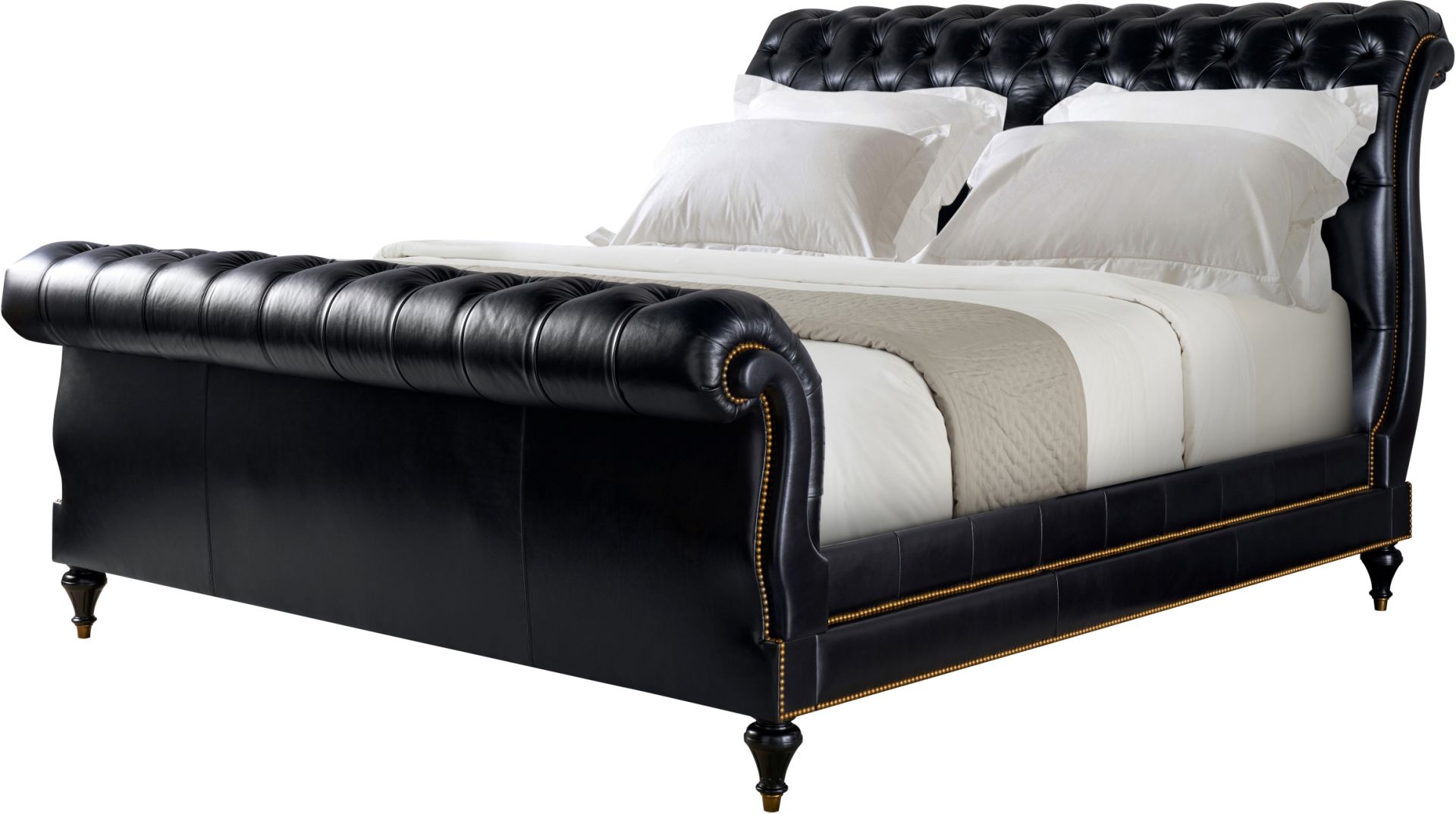 SPENCER LONDON KING SLEIGH BED