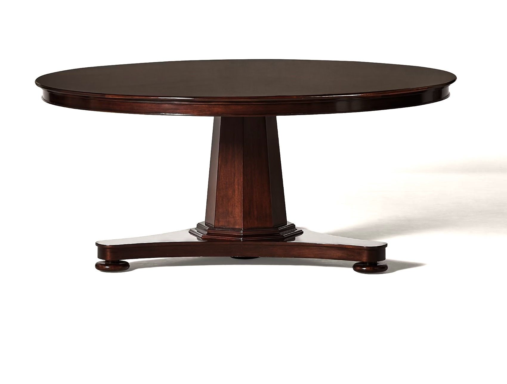 HOFFMAN ROUND MAHOGANY TABLE