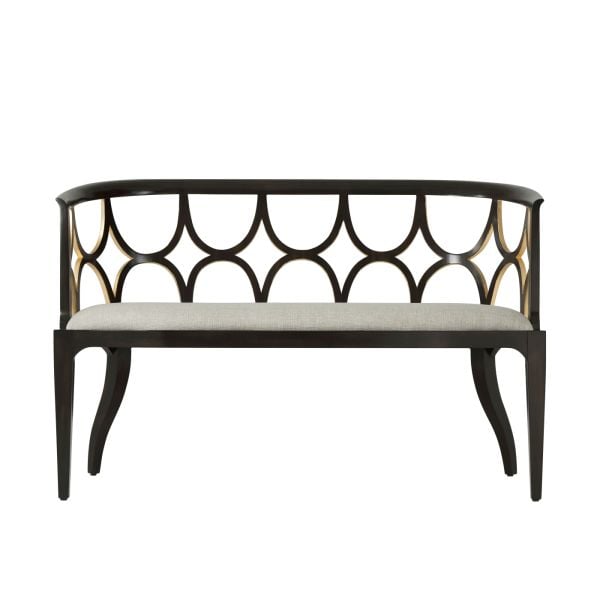 EBONISED CONNAUGHT SETTEE