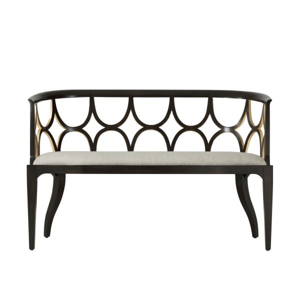 EBONISED CONNAUGHT SETTEE