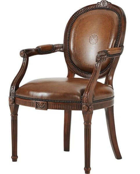 NEO-CLASSICAL OPEN ARM CHAIR