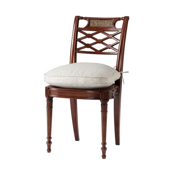 ADORNED WITH SILK BOWS SIDE CHAIR