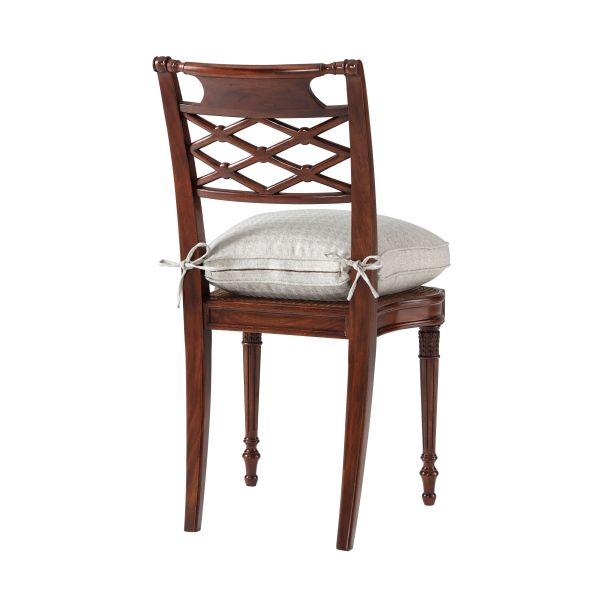 ADORNED WITH SILK BOWS SIDE CHAIR