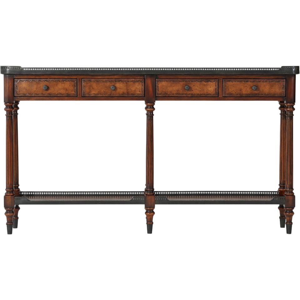 THE LOUIS LEATHER CONSOLE TABLE