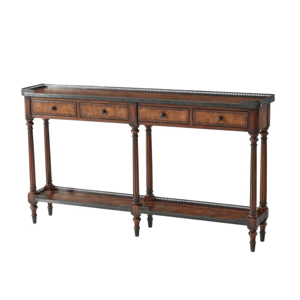 THE LOUIS LEATHER CONSOLE TABLE