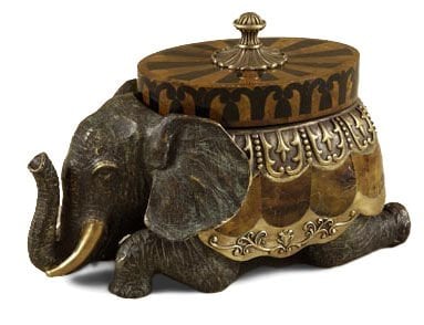 CAST BRASS ELEPHANT BOX