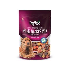 Reflex Karışık Renkli Mini Kalpli Yarı Yumuşak Köpek Ödül Maması 150gr