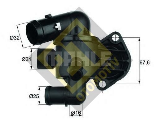 MAHLE TI3387-TERMOSTAT 87°C PLASTIK GOVDELI (VW: PASSAT-GOLF VI-JETTA III 2.0TDI -12)