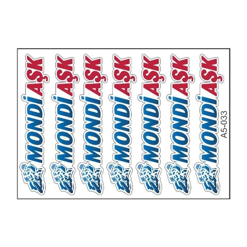 A5 STİCKER 045 TEK PAKET ÇOKLU STİCKER