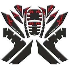 HONDA FORZA 2021 - 2022 UYUMLU TANK PAD SET 005