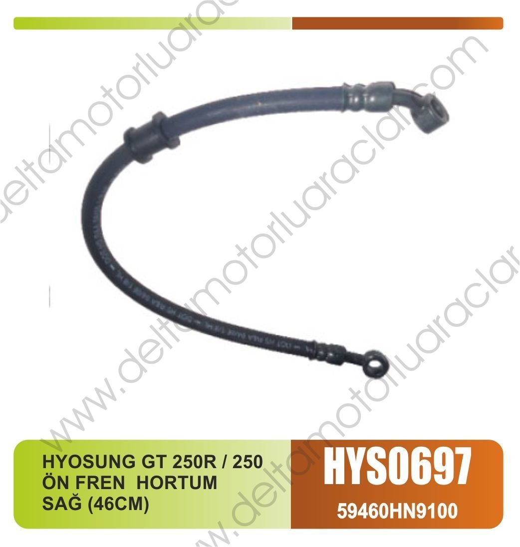 HYOSUNG GT 250R / 250 ÖN FREN  HORTUM  SAĞ (46CM)