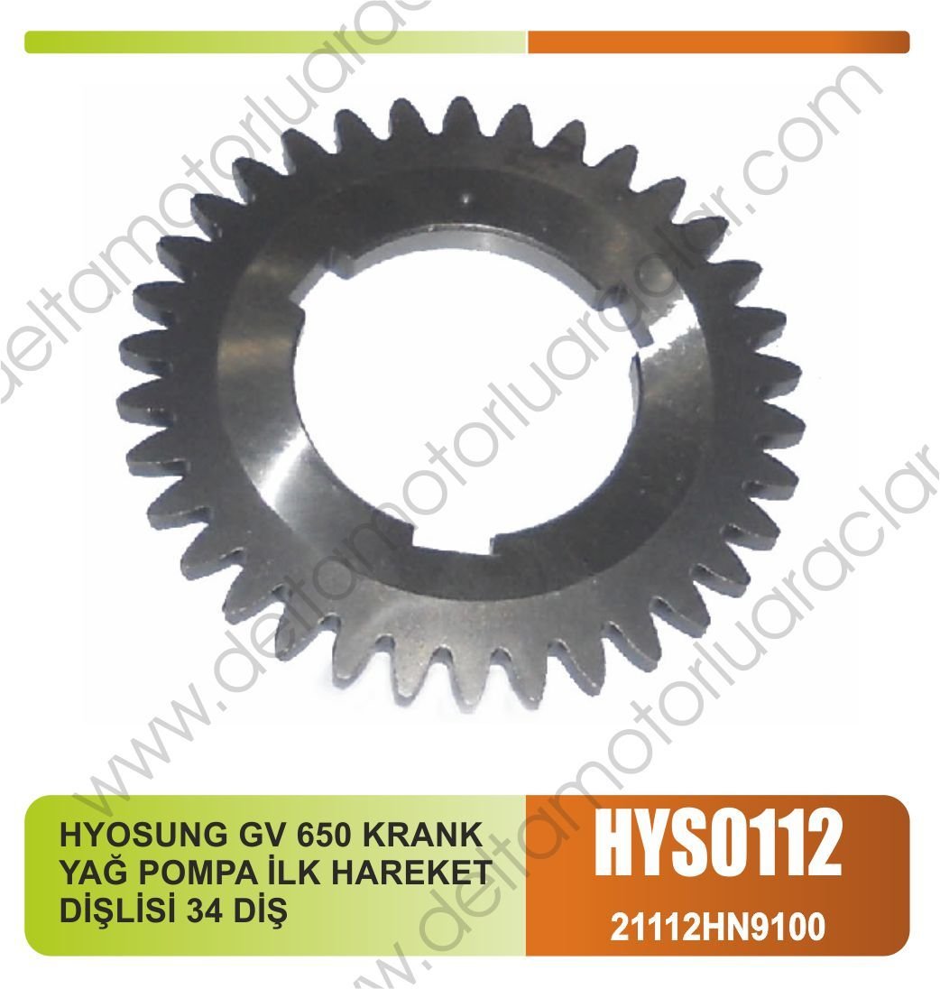 HYOSUNG GV 650 KRANK YAĞ POMPA İLK HAREKET DİŞLİSİ 34 DİŞ