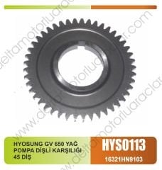 HYOSUNG GV 650 YAĞ POMPA DİŞLİ KARŞILIĞI  45 DİŞ