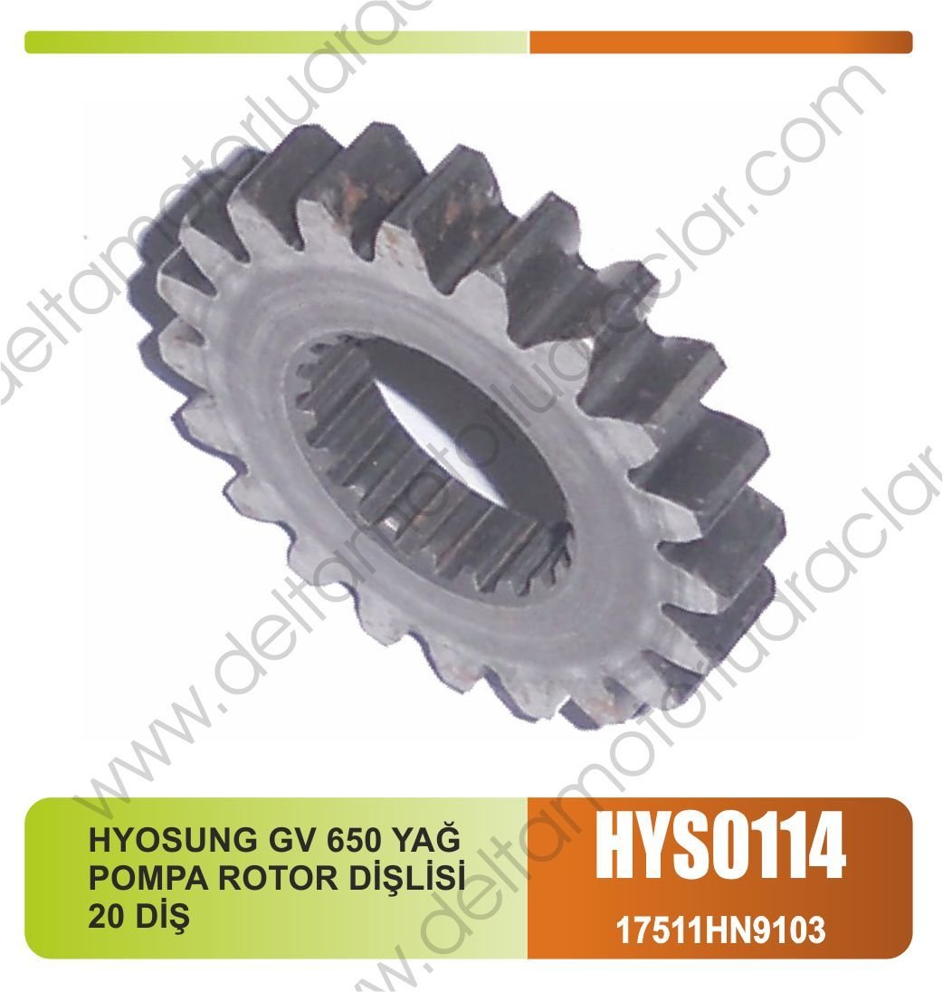 HYOSUNG GV 650 YAĞ POMPA ROTOR DİŞLİSİ  20 DİŞ