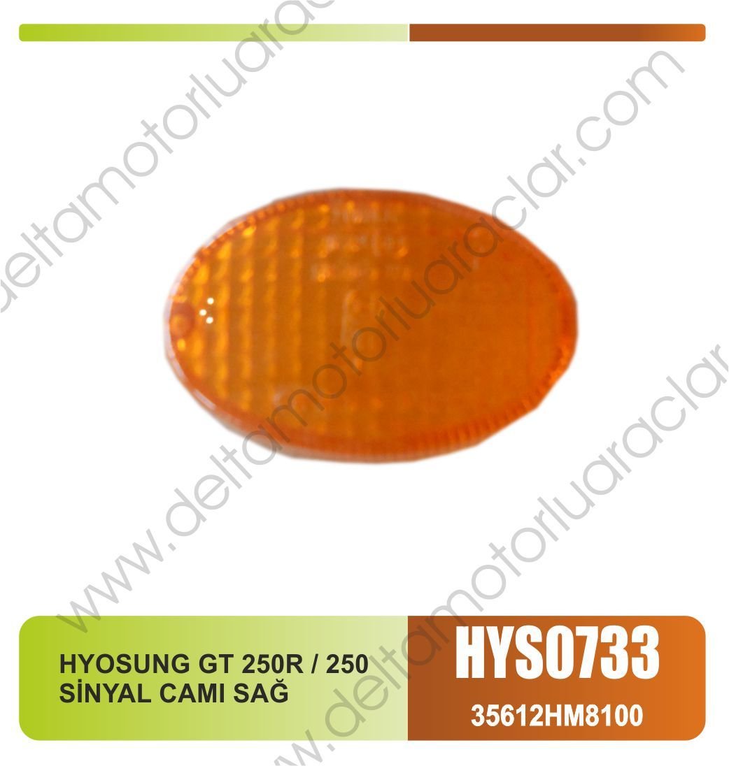 HYOSUNG GT 250R / 250 SİNYAL CAMI SAĞ