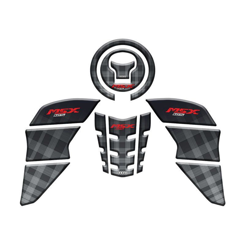 HONDA MSX 2014 - 2022 UYUMLU Tank Pad Set 004