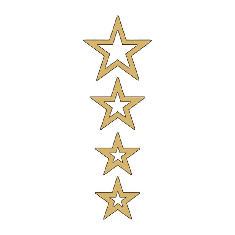 CG GOLD YILDIZLI ÇAMURLUK ÜST STİCKER