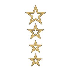 CG GOLD YILDIZLI ÇAMURLUK ÜST STİCKER