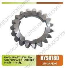 HYOSUNG GT 250R / 250 YAĞ POMPA İLK HAREKET DİŞLİSİ  (19 DİŞ)