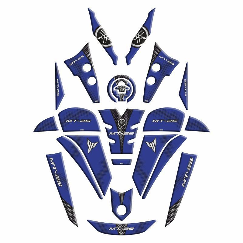 YAMAHA MT25 2020 - 2023 UYUMLU FULL TANK PAD SET 005