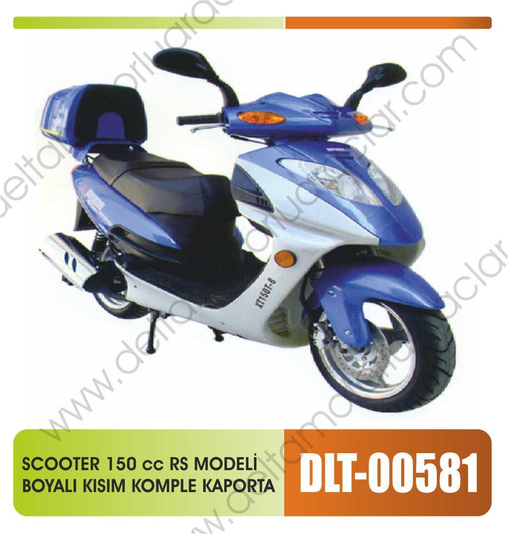 SCOOTER 150 cc RS MODELİ BOYALI AKSAM KOMPLE KAPORTA