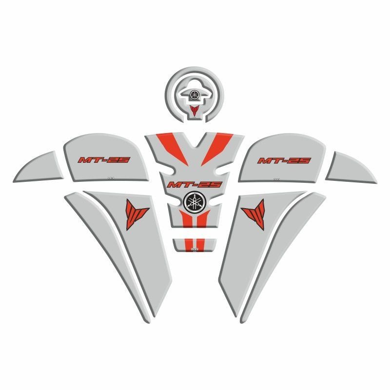 YAMAHA MT-25 2020 - 2023 UYUMLU Tank Pad Set 008