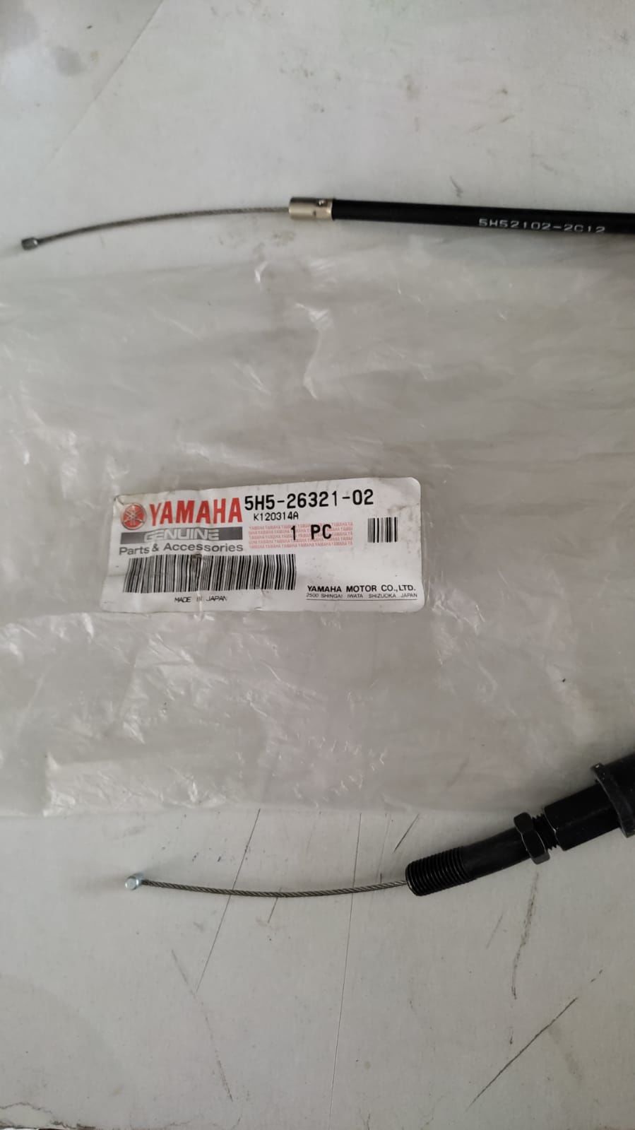 YAMAHA RX 100 ORİJİNAL YAĞ POMPA KABLOSU(TELİ) 5H5-26321-02
